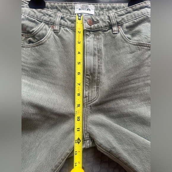 ROLLA’S DUSTERS HIGH RISE SLIM FIT JEANS — SIZE 26 GREEN - Picture 12 of 14